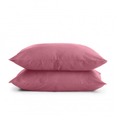 Півтораспальний комплект COSAS ROSE SATIN CS6 Сатин 160х220 см Чорний/Пудровий Вільнянськ