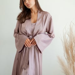 Жіночий халат COSAS Silky Cloud S-M Бузковий Київ