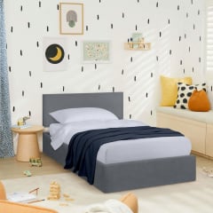 Ліжко односпальне COSAS Papaya Iron 90х200 см Граніт Вінниця