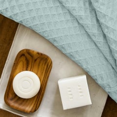 Вафельні рушники COSAS Winter Greek Waffle CS1 Молочно-блакитний 2 шт Київ