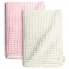 Вафельні рушники COSAS Bubble Gum Greek Waffle Рожево-молочний 2 шт Київ