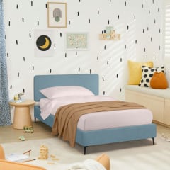 Ліжко односпальне COSAS Kiwi Sky 90х200 см Блакитний Ясногородка