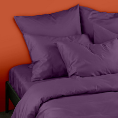 Евро постельное белье сатин INK Cosas Фиолетовый 200х220 см Киев