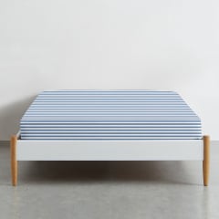 Простыня на резинке 160х200 см BLUE LINE COSAS голубой Свесса