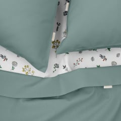 Двоспальна постіль з простирадлом на гумці Agave CS3 COSAS Агава 180х220 см Ясногородка