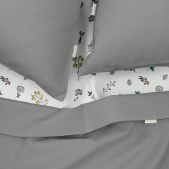 Двоспальна постільна білизна Shadow CS4 COSAS Графіт 180х220 см Боярка