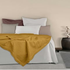 Покрывало 160х230 Curcuma Waffle Weave COSAS горчичный Первомайск