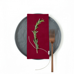 Набір серветок COSAS RUBY Ранфорс 35х35 см 2 шт Бордо Єланець