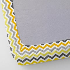 Простирадло на резинці COSAS YELLOW ZIGZAG Ранфорс 90х200х20 см Різнокольоровий Гуляйполе