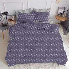 Євро простирадло COSAS GREY LINE Ранфорс 220х240 см Сірий Новомиколаївка