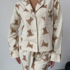 Пижама женская COSAS Bear M-L Бело-бежевый Киев