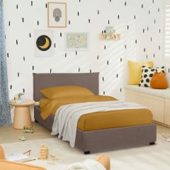 Ліжко односпальне COSAS Mango Mousse 90х200 см Шоколад Дніпрорудне