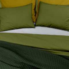 Плед-покривало вафельне COSAS 200х220 см Forest Greek Waffle Зелений Охтирка