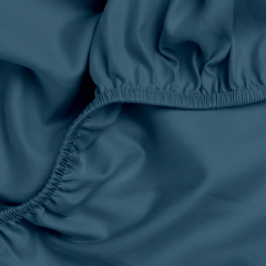 Двуспальная постель сатин с простыней на резинке OCEAN Cosas изумрудный 180х220 см Кропивницкий