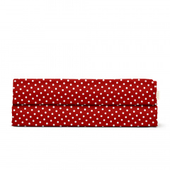 Євро простирадло 220х240 см RED DOTS COSAS Червоний Ізмаїл