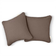 Наволочка COSAS Mousse Greek Waffle 50х50 см Шоколад Молочанськ