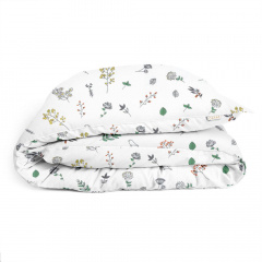 Подростковая постель с простыней на резинке WILDFLOWERS CS1 COSAS Белый 155х215 см Ясногородка