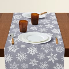 Ранер на стіл COSAS SNOWFLAKES CS2 40х150 см Сіро-білий Володимир-Волинський