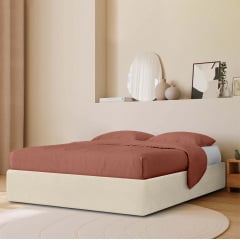 Кровать двуспальная COSAS Papaya Almond 180x200 см Кремовый Иршава