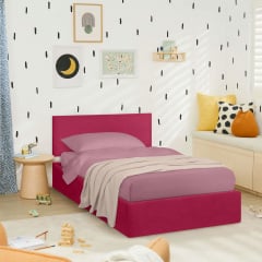 Ліжко односпальне COSAS Papaya Sangria 90х200 см Винний Вінниця