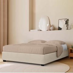 Ліжко двоспальне COSAS Mango Pastel 180x200 см Ваніль Ромни