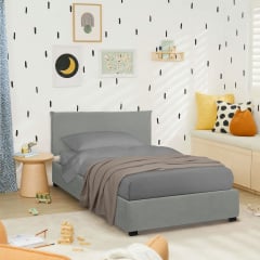 Ліжко односпальне COSAS Mango Stone 90х200 см Базальт Бровари