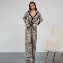 Пижама женская COSAS Betty L Бежево-черный Киев