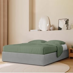 Ліжко двоспальне COSAS Papaya Shadow 160x200 см Перламутр Дубно