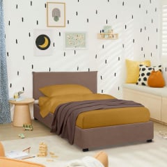 Ліжко односпальне COSAS Mango Rum 90х200 см Коричневий Братське