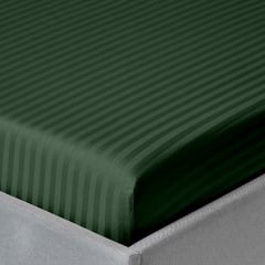 Евро постель сатин с простыней на резинке FOREST Cosas Зеленый 200х220 см Славянск