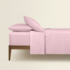 Євро постільна білизна сатин FLORAL Cosas Пудра 200х220 см Славута