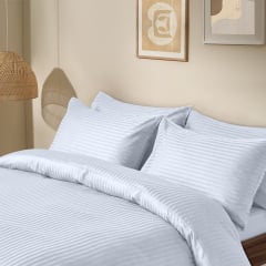 Набір наволочок сатин Cosas PORCELAIN 50х70 см Білий Рівне