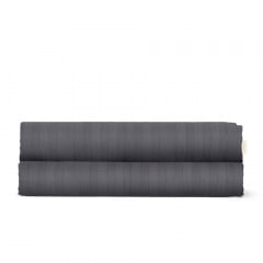 Простирадло полуторне сатин 155х240 см STONE Cosas Антрацит Южноукраїнськ