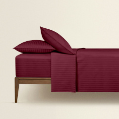 Наволочка сатин на подушку 50х70 см SANGRIA Cosas Бордовый Киев