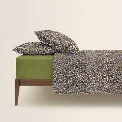 Сімейна постіль з простирадлом на гумці Leopard CS1 COSAS Бежевий 2х160х220 см Білгород-Дністровський