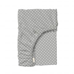 Простирадло на резинці 80х160 см GREY DOTS CS1 COSAS Сірий Гуляйполе