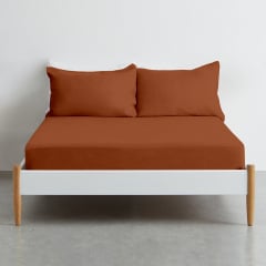 Простынь COSAS СINNAMON Ранфорс 240х260 см Корица Киев