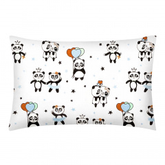 Дитяча постільна білизна в ліжечко Love Panda COSAS Блакитний 110х140 см Кременець