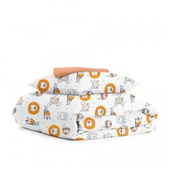 Подростковая постель с простыней на резинке Leo Giraffe COSAS Терракотовый 160х220 см Гуляйполе