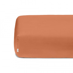 Подростковая постель с простыней на резинке Leo Giraffe COSAS Терракотовый 160х220 см Гуляйполе