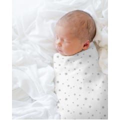 Набір пелюшок COSAS R&G MOON WOLF Бязь 80х100 см 2 шт Сірий Фастов