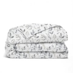 Сімейна постіль з простирадлом на гумці STEPPE FLOWERS CS1 COSAS сірий 2х160х220 см Михайлівка