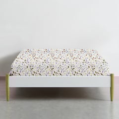 Простынь на резинке 120х200 см COLORFUL STONES COSAS Бежевый Нежин