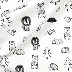 Простыня на резинке 120х200 см ANIMALS COSAS Белый Лубны