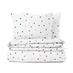 Евро комплект без простыни COSAS DELTA COLOR Ранфорс 200х220 см Белый Ясногородка