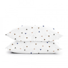 Евро комплект без простыни COSAS DELTA COLOR Ранфорс 200х220 см Белый Ясногородка