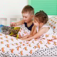 Дитяче простирадло COSAS PAW Ранфорс 60х120х12 см Білий Костопіль