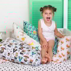 Евро наволочка COSAS WOOD BEAR 50х70 см Мятный Долина