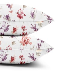 Євро постільна білизна WATERCOLOR FLOWERS CS3 COSAS Фіолетовий 200х220 см Ясногородка