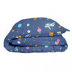 Підковдра полуторна 160х220 см SPACEMAN COSAS Синій Вишневе